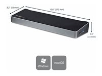 STARTECH.COM Triple-4K Monitor USB-C Docking Station for Laptops